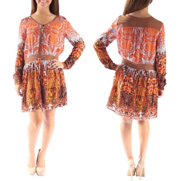 Miss Me Multiclored Paisley Print Boho Dress Size Small - Picture 13 of 14